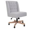 Chaise De Bureau Tapissée Gris 54x43x104h