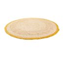 Tapis Rond En Jute Beige D120x1h