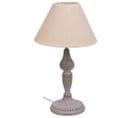 Lampe De Table En Métal Gris 20x20x34h