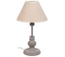 Lampe De Table En Métal Gris 20x20x34h