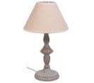 Lampe De Table En Métal Gris 20x20x34h