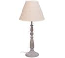 Lampe De Table En Métal Gris 23x23x49h