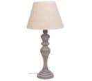 Lampe De Table En Métal Gris 25x25x50h