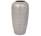 Vase En Céramique Argentée 15x15x29,5h