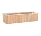 Panier Rectangulaire En Bois Marron 45.5x14.5x11h