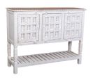 Buffet En Bois Blanc 130x42x101h