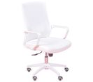 Chaise De Bureau  Avec Roulettes Et Accoudoirs - Mesh, Blanc, H.100cm, L.60cm, P.58cm