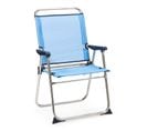 Chaise De Plage Pliante Solenny Marinera Dossier Haut Bleu 58x58x90 Cm