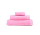 Lot De 3 Serviettes Casual Rose 30x50+50x100+70x140 Cm