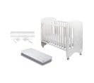 Lit Bébé Pour Matelas 60x120 Lovely Blanc Avec Kit Cododo