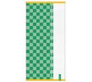 Serviette De Plage Garçon 70x140 Cm 450gsm 100% Coton Carreaux Vert Enfant