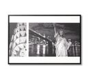 New York Liberty - Tableau Décoratif 40 X 60 Cadre Noir