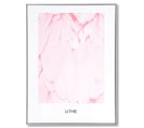 Pink Lithe - Tableau Décoratif 80 X 60 Cadre Blanc