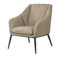 Valma - Fauteuil Beige À Motifs Géométriques