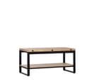 Table Basse Relevable Et Extensible En Bois Natural 100x48cm