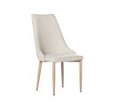 Chaise De Salle à Manger En Tissu Beige 45x95cm