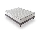 Ensemble 160x200 Matelas Mousse - H25cm + Sommier Kit-  Confortable Et Ferme