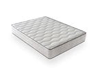 Matelas Mousse 140x190 cm ZAFIRE - Ferme - Réversible - Côté Été/hiver - H25 Cm