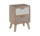 Table De Chevet En Bois 2 Tiroirs Doblo