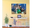 Poster XXL Intisse La Reine Des Neiges Sur Pont Disney Frozen 155x115 Cm