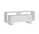 Meuble TV 1 Porte Buck 120cm Bois Blanc