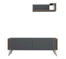 Meuble TV Nicol - Gris - 120 X 31 X 42 Cm