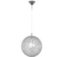 Suspension Pearl - Chrome En Métal, Verre, 30 X 30 X 90 Cm, 1 X E27, 60w