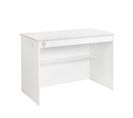 Bureau Avec Étagère Et Tiroir Kern L113cm Blanc