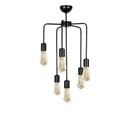 Suspension 6 Lampes Saccadées Dustin D45cm Métal Noir