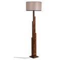 Lampadaire Abies H168cm Bois Clair Et Tissu Taupe