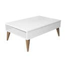 Table Basse Avec Rangement Yaltra L90xp60cm Blanc