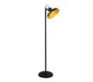 Lampadaire Grande Coupe Totomi 145cm Métal Noir Et Or