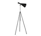 Lampadaire Trépied Mégaphone Orientable Haruka 175cm Métal Noir