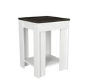 Table D'appoint Soline Bois Foncé Et Blanc