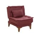 Chaise / Fauteuil Convertible Lefkadao Tissu Bordeaux