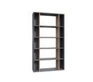 Étagère Bibliothèque Cerok L90cm Anthracite Et Chêne Clair