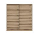 Armoire 2 Portes Coulissantes Gua L180xh190cm Bois Clair