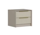 Table De Chevet 2 Tiroirs Eurybie Beige