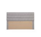 Tête De Lit Volka 120cm Tissu Gris