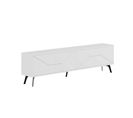 Meuble TV Santos 180cm Bois Blanc