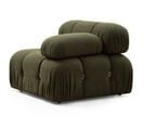 Fauteuil Accoudoir Ou Module D'angle Droit Nourhane Tissu Vert