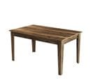 Table De Salle à Manger Avec Rangement Kaltes L145cm Bois Foncé