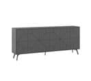 Buffet Bas Contemporain Santos L184cm Bois Anthracite