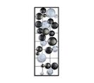 Décoration Murale Edulis L32xh90cm Métal Gris Et Noir