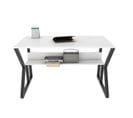 Bureau Design Wayky L120cm Blanc Et Noir