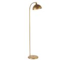 Lampadaire Arc Moderne Izra H154cm Abat Jour Dôme Métal Or