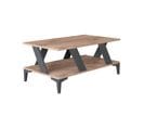 Table Basse Goydy 60x100cm Bois Clair Et Anthracite