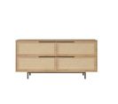 Buffet Evelis L160cm Bois Et Rotin Clair