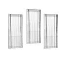 Lot De 3 Miroirs Muraux Décoratif Sylonia 30x70cm Motif Géométrique