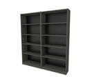 Lot De 2 Étagères Bibliothèque Rouyer L160 Anthracite